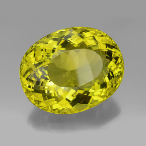 Quartzo amarelo natural 199,65ct, corte oval, VVS