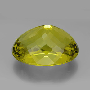 Quartzo amarelo natural 199,65ct, corte oval, VVS