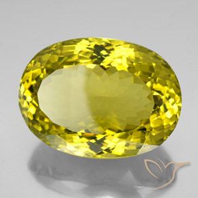 Quartzo amarelo rico Natural 161.15ct, oval, VVS