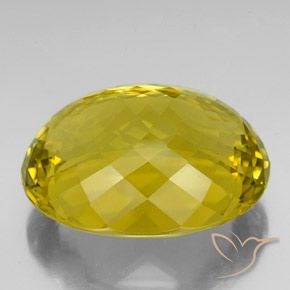 Quartzo Amarelo médio-escuro Natural 122.85ct, oval, VVS