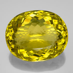 Quartzo amarelo natural 159,05ct, corte oval, VVS-VS