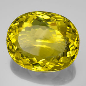 Quartzo amarelo natural 159,05ct, corte oval, VVS-VS