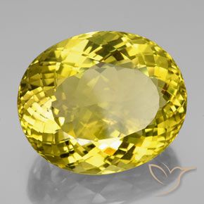 Quartzo amarelo rico Natural 152.35ct, oval, VVS