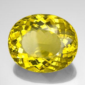 Quartzo amarelo natural 132,25ct, corte oval, VVS