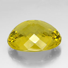Quartzo amarelo natural 132,25ct, corte oval, VVS