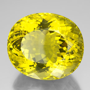 Quartzo amarelo natural 175,75ct, corte oval, VVS