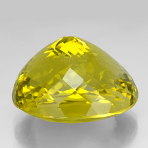 Quartzo amarelo natural 175,75ct, corte oval, VVS