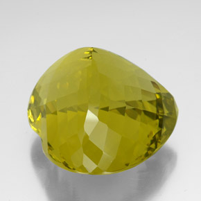 Quartzo Limão Natural 127.15ct, Formato de coração, VVS