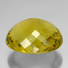 Quartzo amarelo natural 142,90ct, corte oval, IF