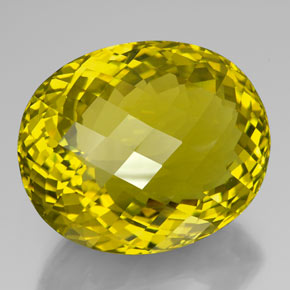 Quartzo amarelo natural 195,30ct, corte oval, VVS