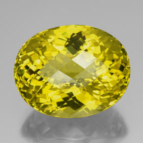 Quartzo amarelo natural 94,25ct, corte oval, IF