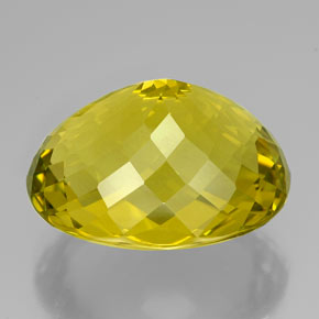 Quartzo amarelo natural 94,25ct, corte oval, IF
