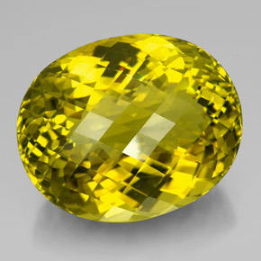 Quartzo amarelo natural 223,35ct, corte oval, VVS