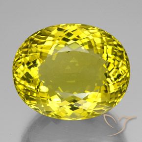 117.35ct Natural amarelo vivo Quartzo, oval, VVS