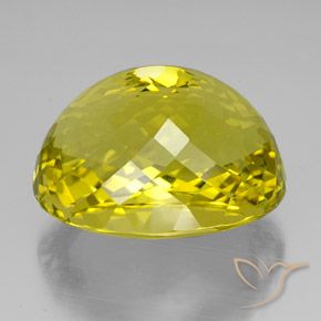 Quartzo amarelo vivo Natural 117.35ct, oval, VVS