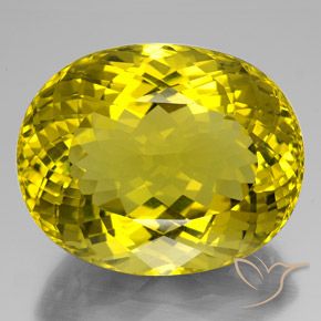 Quartzo amarelo de 189,25 quilates, corte oval de 41,6 x 33,5 mm do Brasil, Photo A