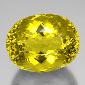 Quartzo amarelo natural 138,15ct, corte oval, VVS