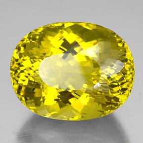 Quartzo amarelo natural 138,15ct, corte oval, VVS