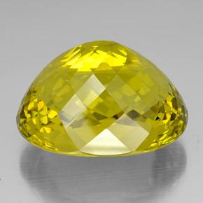 Quartzo amarelo natural 138,15ct, corte oval, VVS
