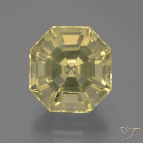 13.37ct Natural Amarelo claro Quartzo, Corte Esmeralda, VVS