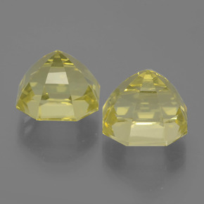 Pedras preciosas de quartzo amarelo natural de  ct, corte esmeralda, VVS-VS