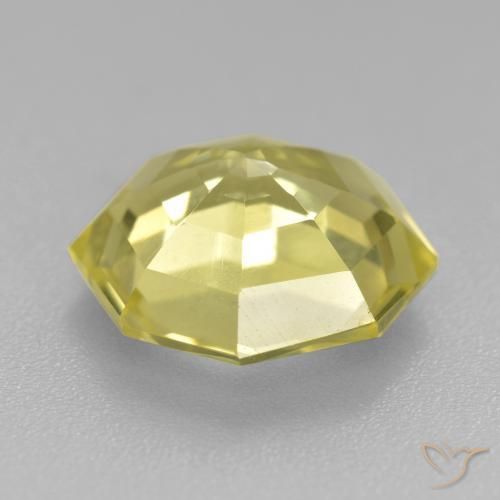 Quartzo Amarelo claro médio Natural 5.01ct, Corte Octógono / Esmeralda, VS