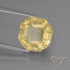 Quartzo amarelo quente Natural 5.31ct, Corte Octógono / Esmeralda, VS