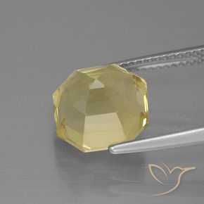 Quartzo amarelo quente Natural 5.31ct, Corte Octógono / Esmeralda, VS
