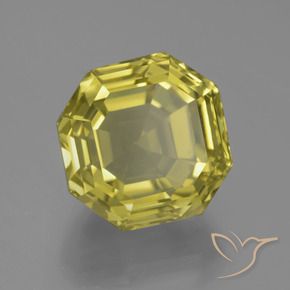 Quartzo Amarelo Abacaxi Natural 17.30ct, Corte Octógono / Esmeralda, VVS