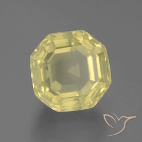Quartzo Luz amarela Natural 17.33ct, Corte Octógono / Esmeralda, VS