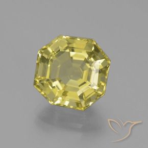 Quartzo amarelo médio Natural 6.22ct, Corte Octógono / Esmeralda, VS