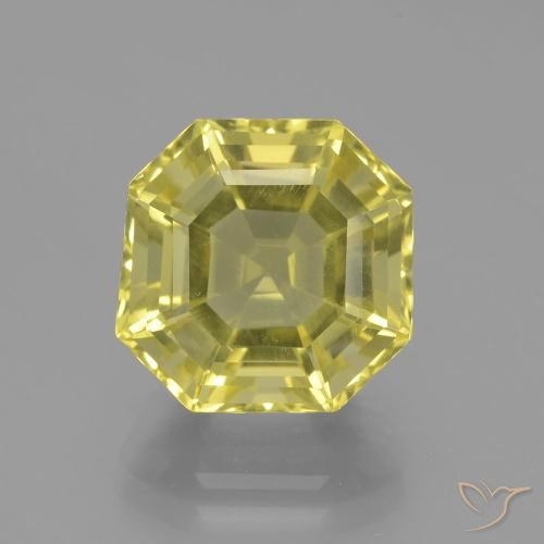 8.34ct Natural Amarelo claro Quartzo, Corte Esmeralda, VVS
