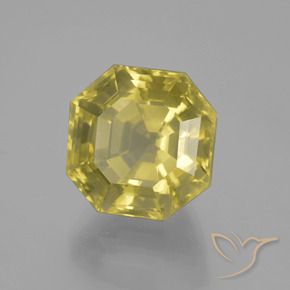 Quartzo Luz amarela Natural 11.39ct, Corte Octógono / Esmeralda, VVS-VS