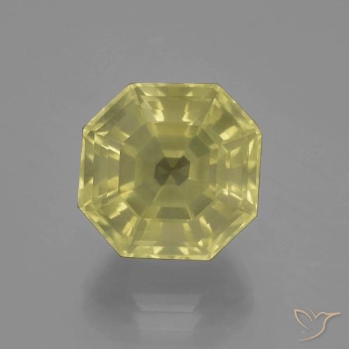 10.06ct Natural Amarelo claro Quartzo, Corte Esmeralda, VS