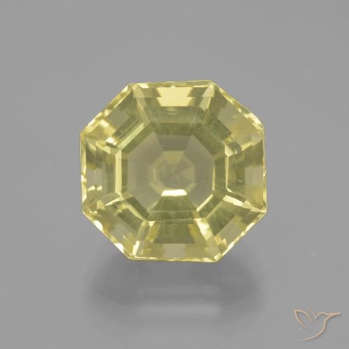 9.55ct Natural Lagoa Amarela Quartzo, Corte Esmeralda, VVS