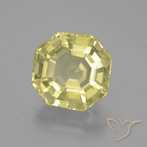 Quartzo Lagoa Amarela Natural 9.55ct, Corte Octógono / Esmeralda, VVS