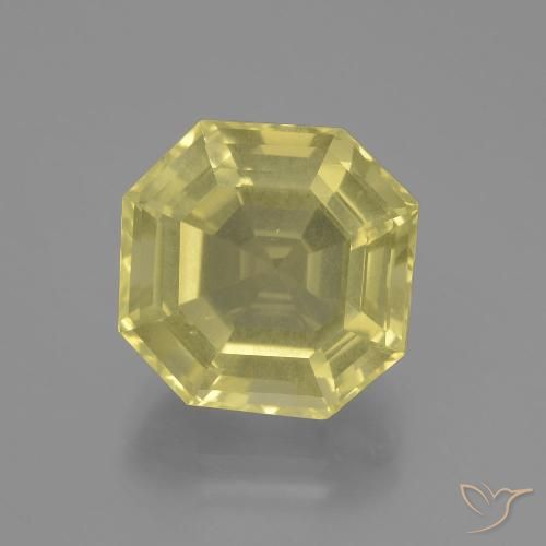 10.29ct Natural Lagoa Amarela Quartzo, Corte Esmeralda, VS