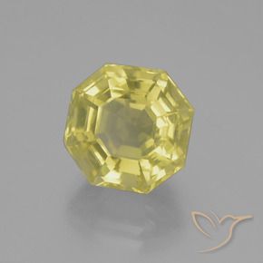 Quartzo Amarelo claro Natural 9.14ct, Corte Octógono / Esmeralda, VS