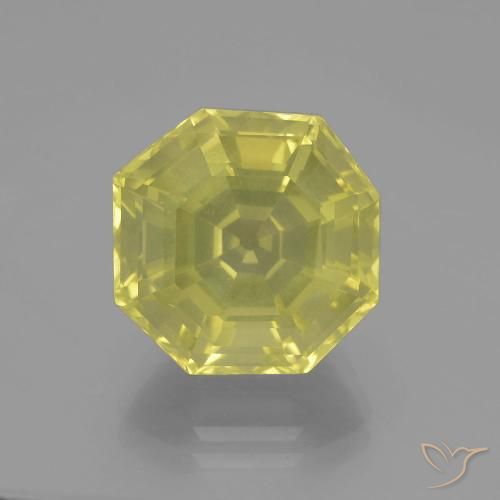 10.36ct Natural Lagoa Amarela Quartzo, Corte Esmeralda, VVS-VS