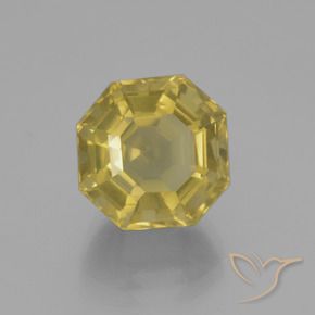 Quartzo Amarelo Dijon Natural 9.41ct, Corte Octógono / Esmeralda, VS