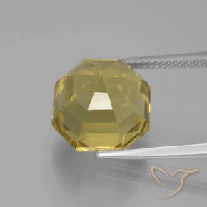 Quartzo Amarelo Dijon Natural 9.41ct, Corte Octógono / Esmeralda, VS