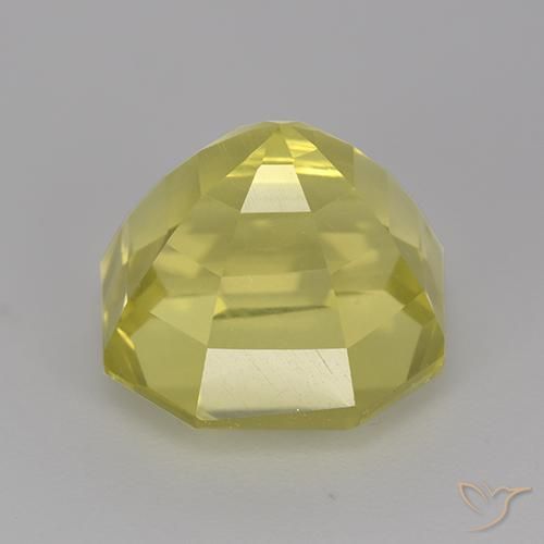 Quartzo Amarelo claro Natural 7.16ct, Corte Octógono / Esmeralda, VVS