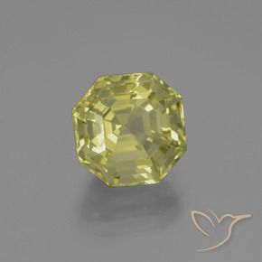 Quartzo Luz amarela Natural 4.55ct, Corte Octógono / Esmeralda, VVS