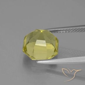 Quartzo Luz amarela Natural 4.55ct, Corte Octógono / Esmeralda, VVS