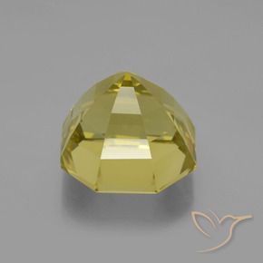 Quartzo Amarelo claro médio Natural 16.49ct, Corte Octógono / Esmeralda, VVS-VS