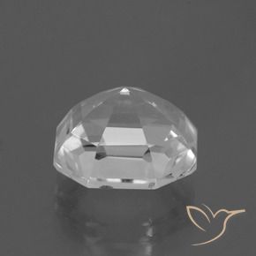 Quartzo branco natural 8,22ct, corte esmeralda, VVS