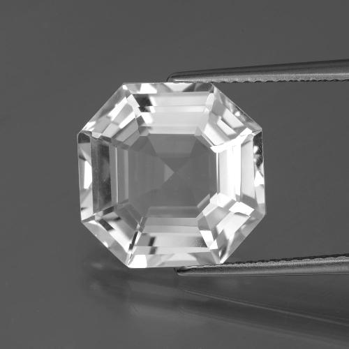 Quartzo Branco Natural 8.35ct, Corte Esmeralda, VVS