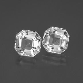 Pedras preciosas de Quartzo Branco natural de  ct, Corte Esmeralda, VVS