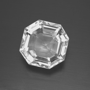 Quartzo Branco Natural 7.27ct, Corte Esmeralda, VVS