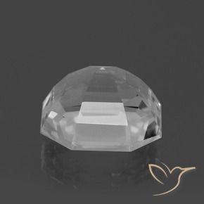 Quartzo Branco claro Natural 11.00ct, Corte Octógono / Esmeralda, VVS-VS
